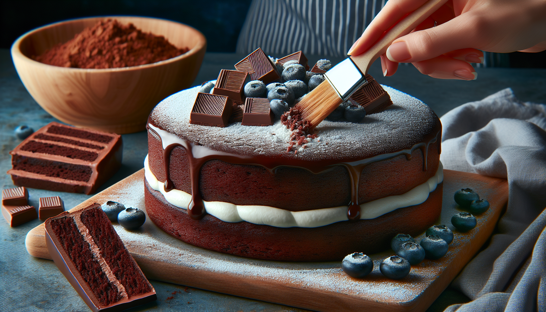 torta con cioccolato